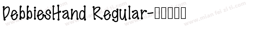 DebbiesHand Regular字体转换